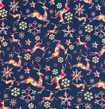 Metalic Facet Deer Chritams Cotton