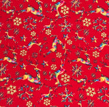 Metalic Facet Deer Chritams Cotton