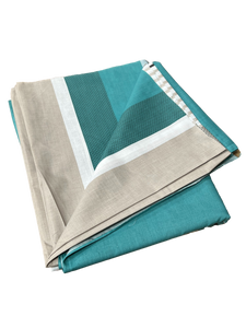 100% Cotton Bold Teal Stripe Extra Extra Wide Quilt Backing