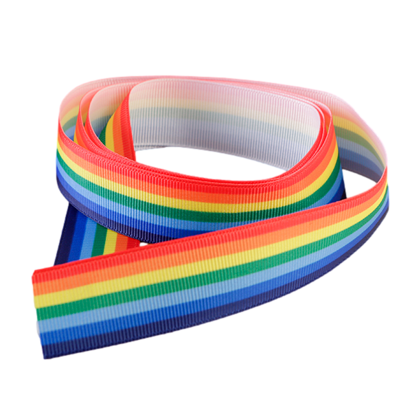 Rainbow Grosgrain Ribbon
